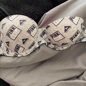 VS PINK Wear Everywhere Strapless Push Up Bra 32C